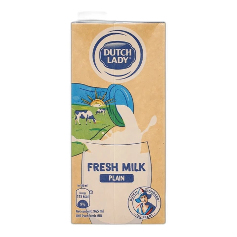 Sữa tươi tiệt trùng Dutch Lady k đường 965ml