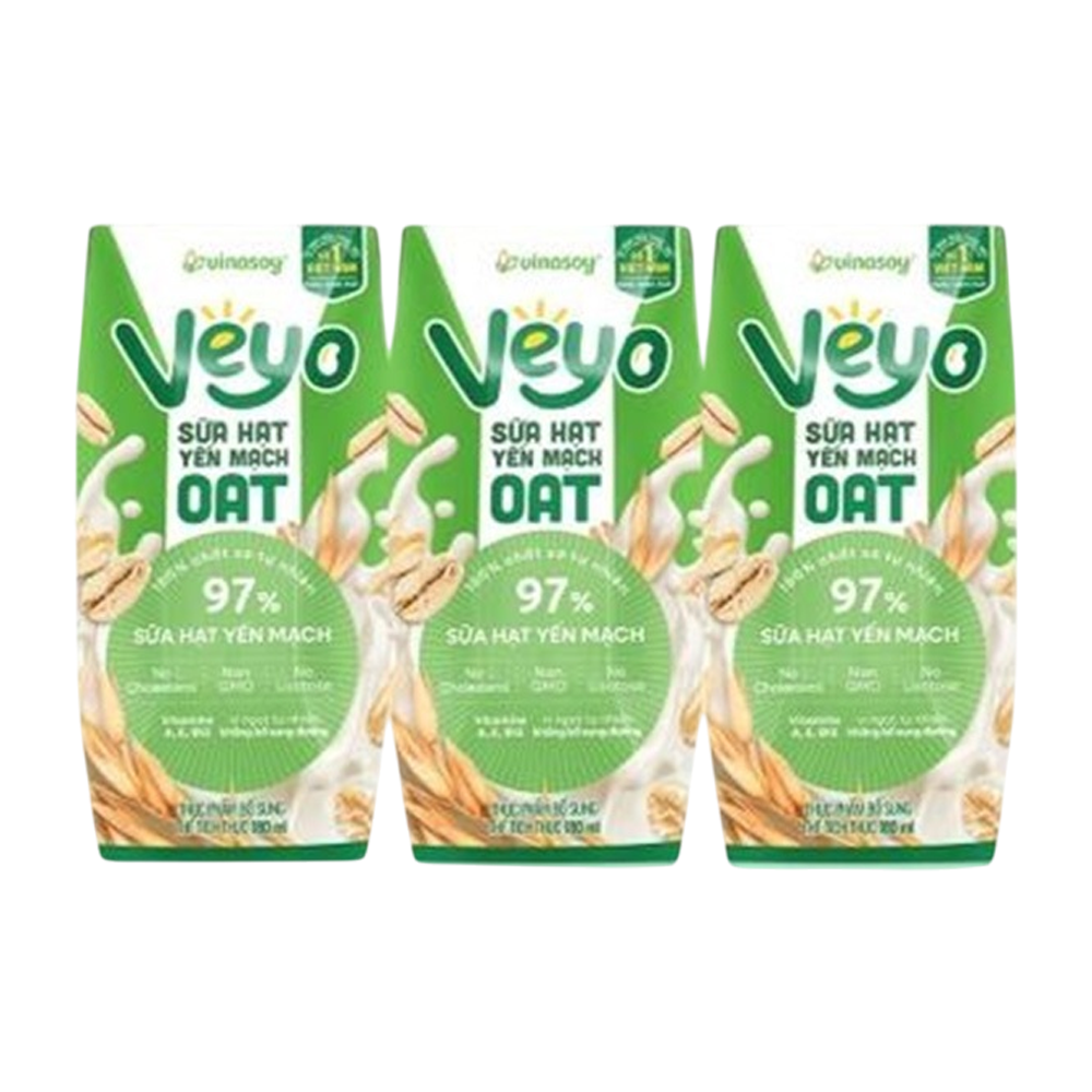 Veyo sữa hạt yến mạch 180ml*3/10