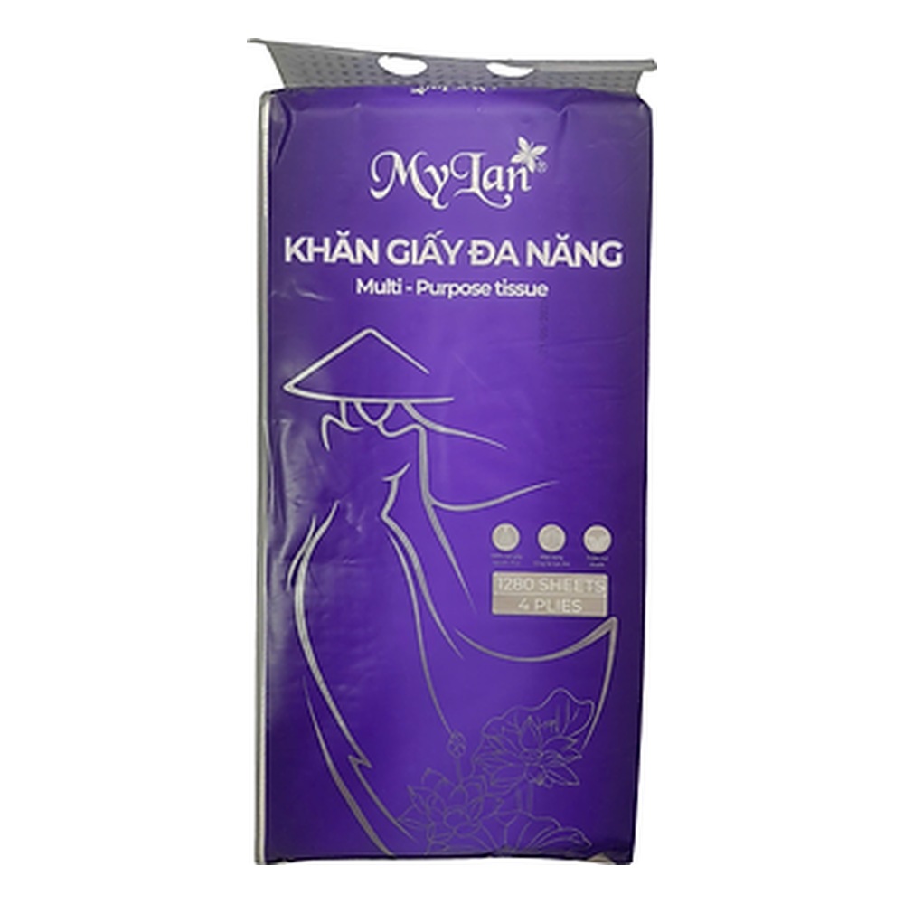 Khăn giấy đa năng My Lan 4 lớp 1000 tờ ,10 gói /T