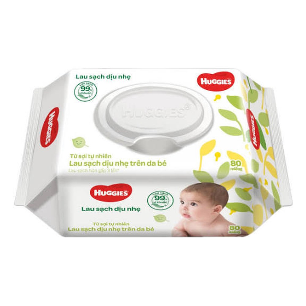 Khăn ướt  Huggies dịu nhẹ  80 tờ