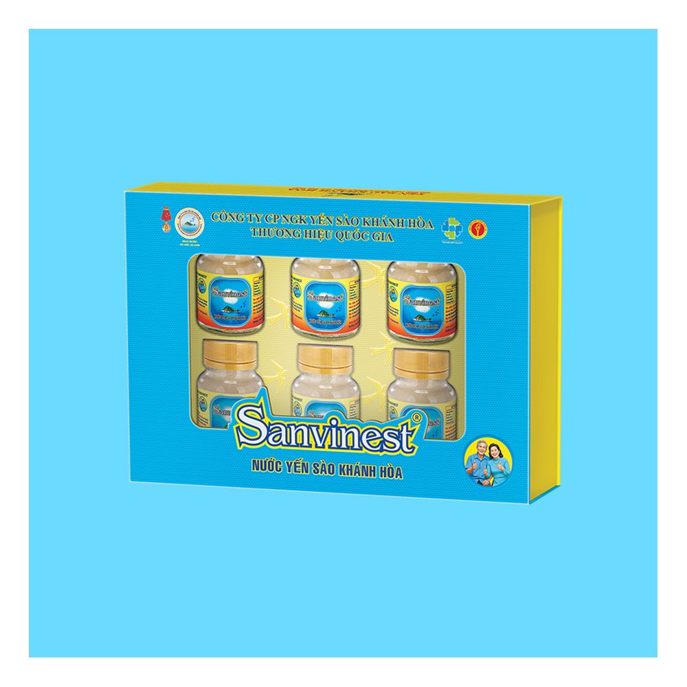Hộp quà yến Savinest 21% người cao tuổi có đường 6*70ml