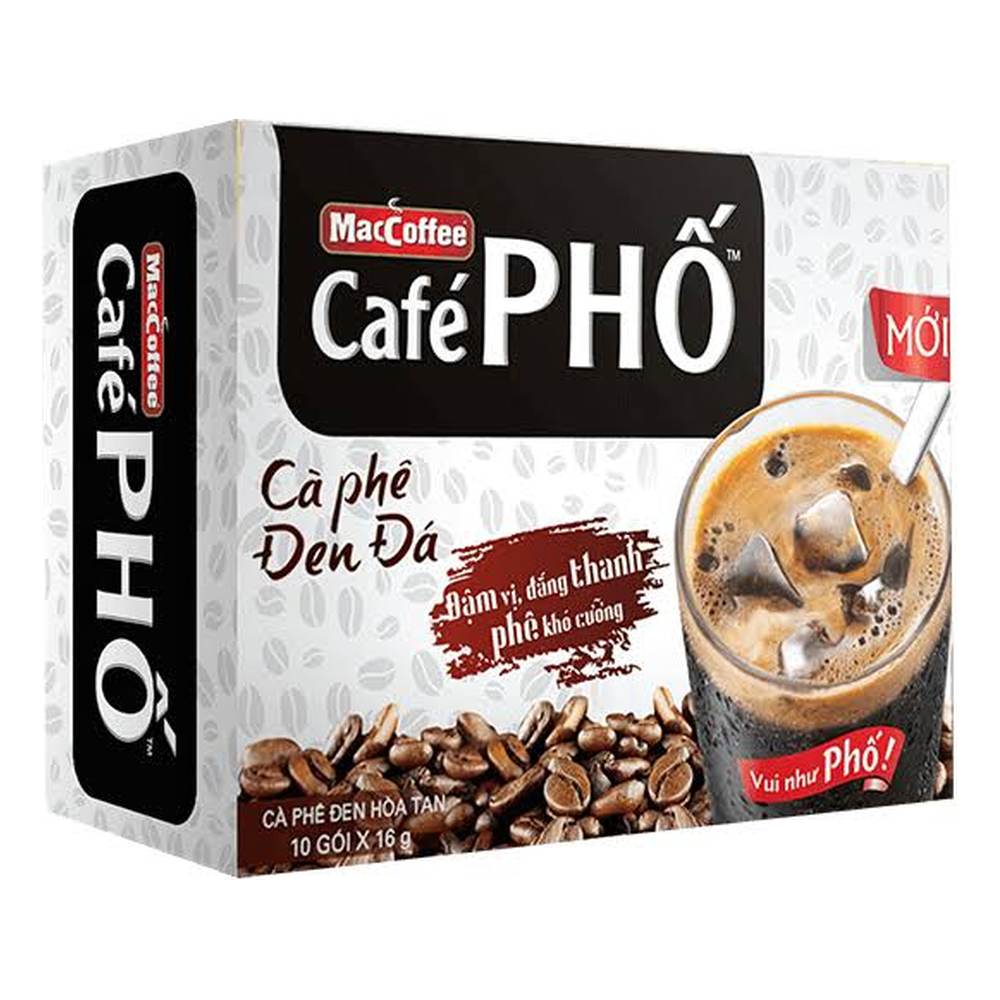 Cafe phố đen đá 2  in 1 220gr (22grx10 gói)/60