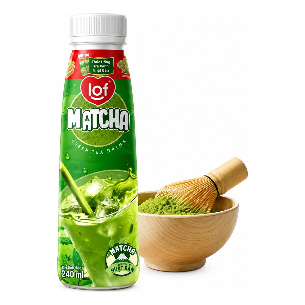 LOF Matcha trà sữa 240ml/24