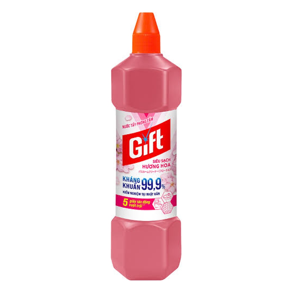 Nước tẩy toilet Gift siêu sạch hương hoa 900 ml /12