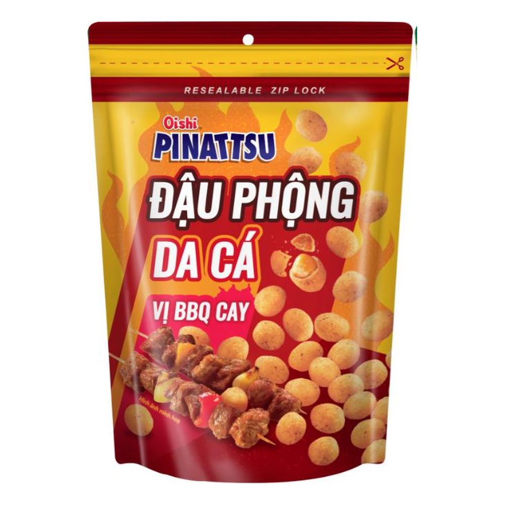 Snack OISHI Pinattsu đậu phộng da cá vị cốt dừa 80g/20