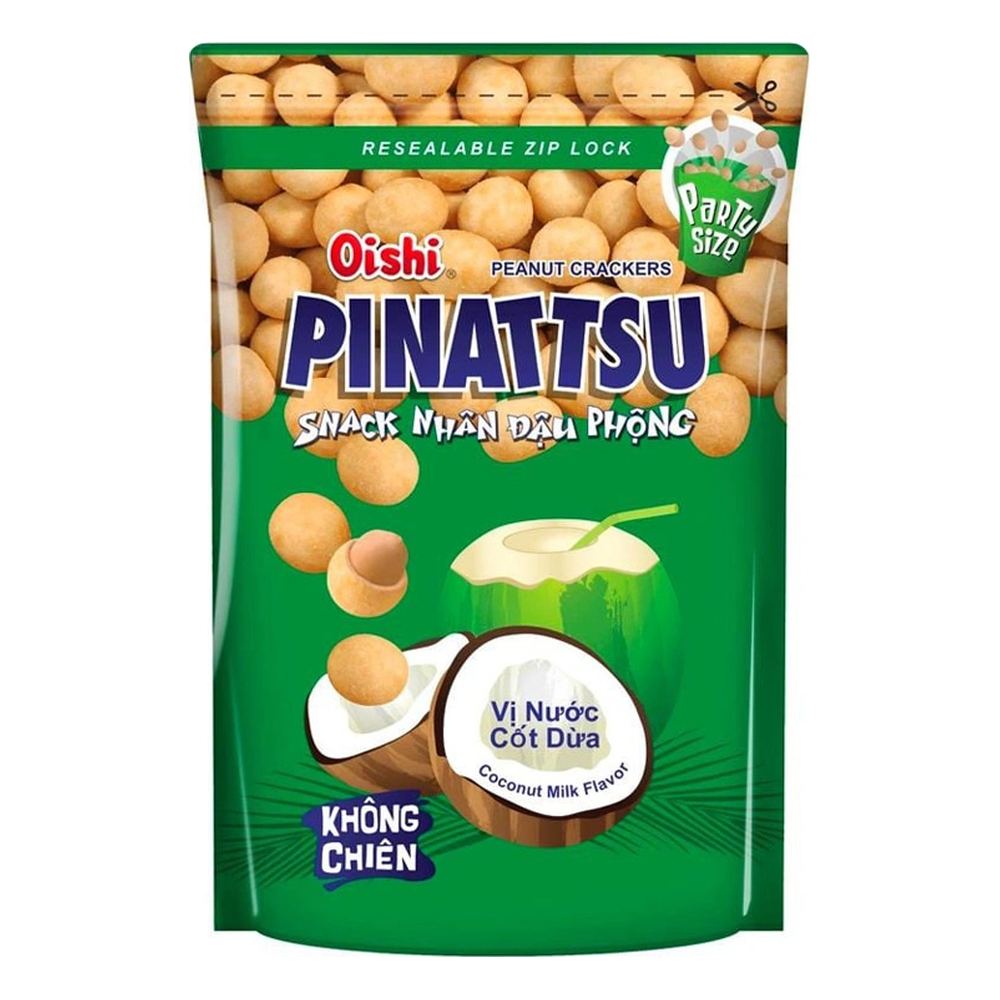 Đậu phộng rang OISHI Pinattsu vị nước cốt dừa 80g/20