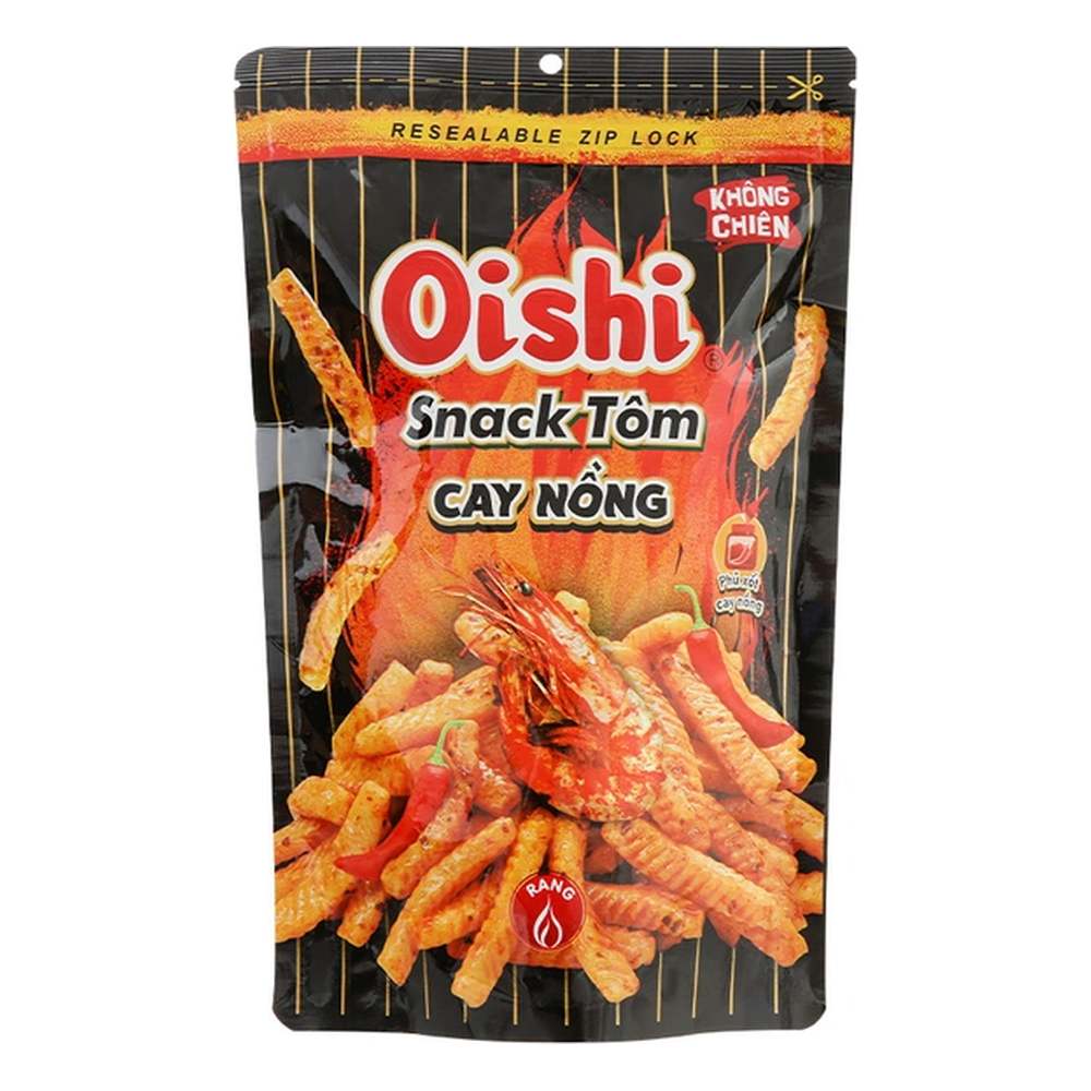 Snack OISHI tôm cay nồng gói 65g/20