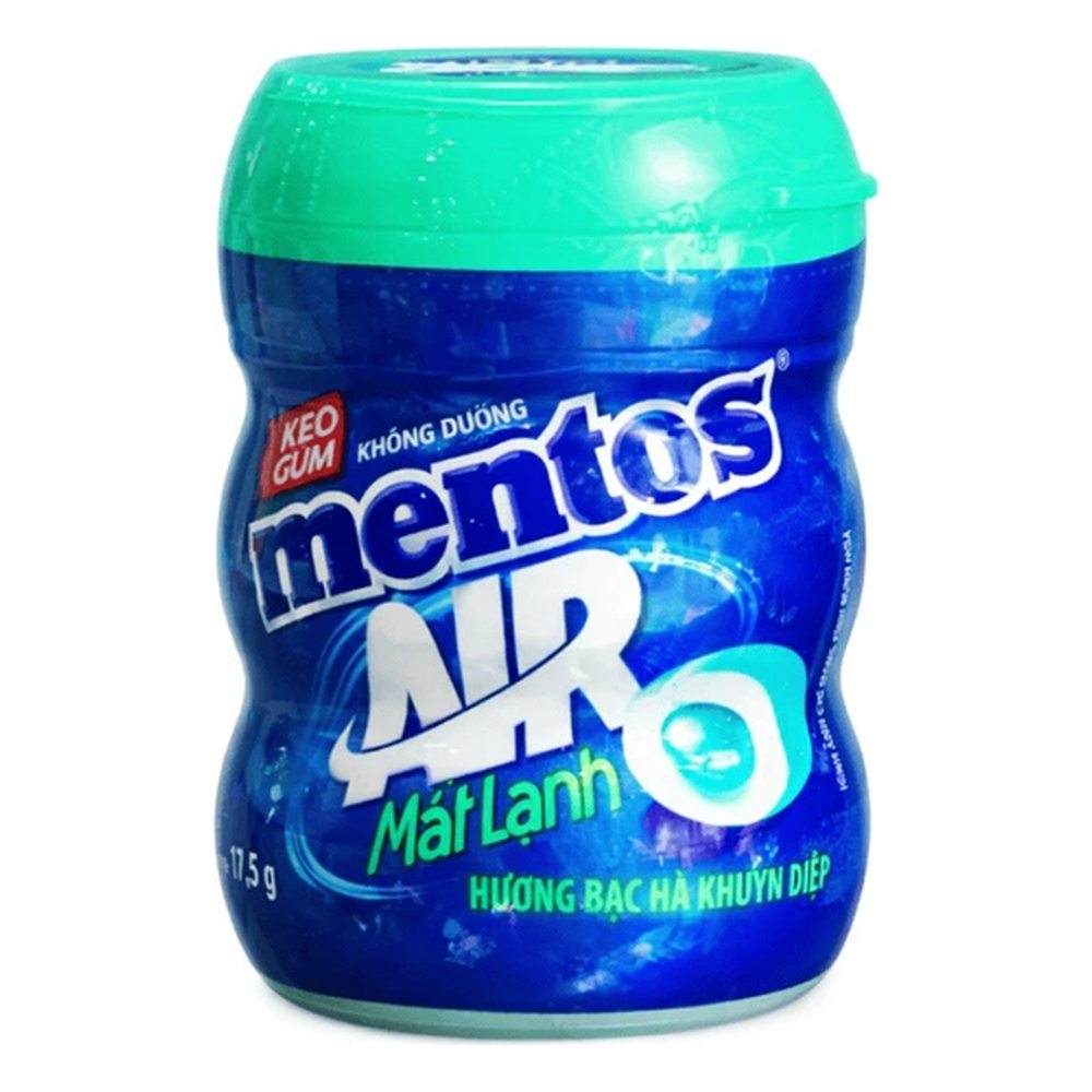 Kẹo cao su Mentos bạc hà khuynh điệp 61,25gr/12