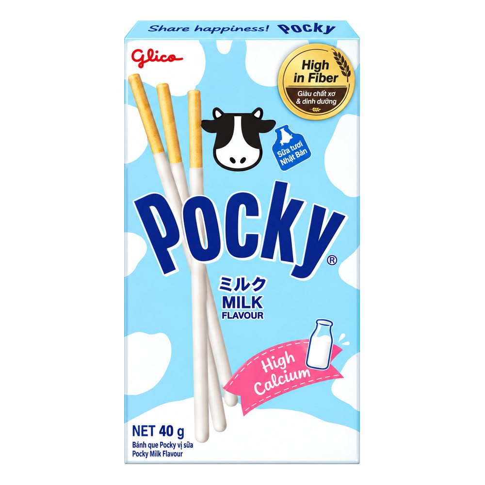 Bánh Pocky sữa Hokkaido 40gr/10