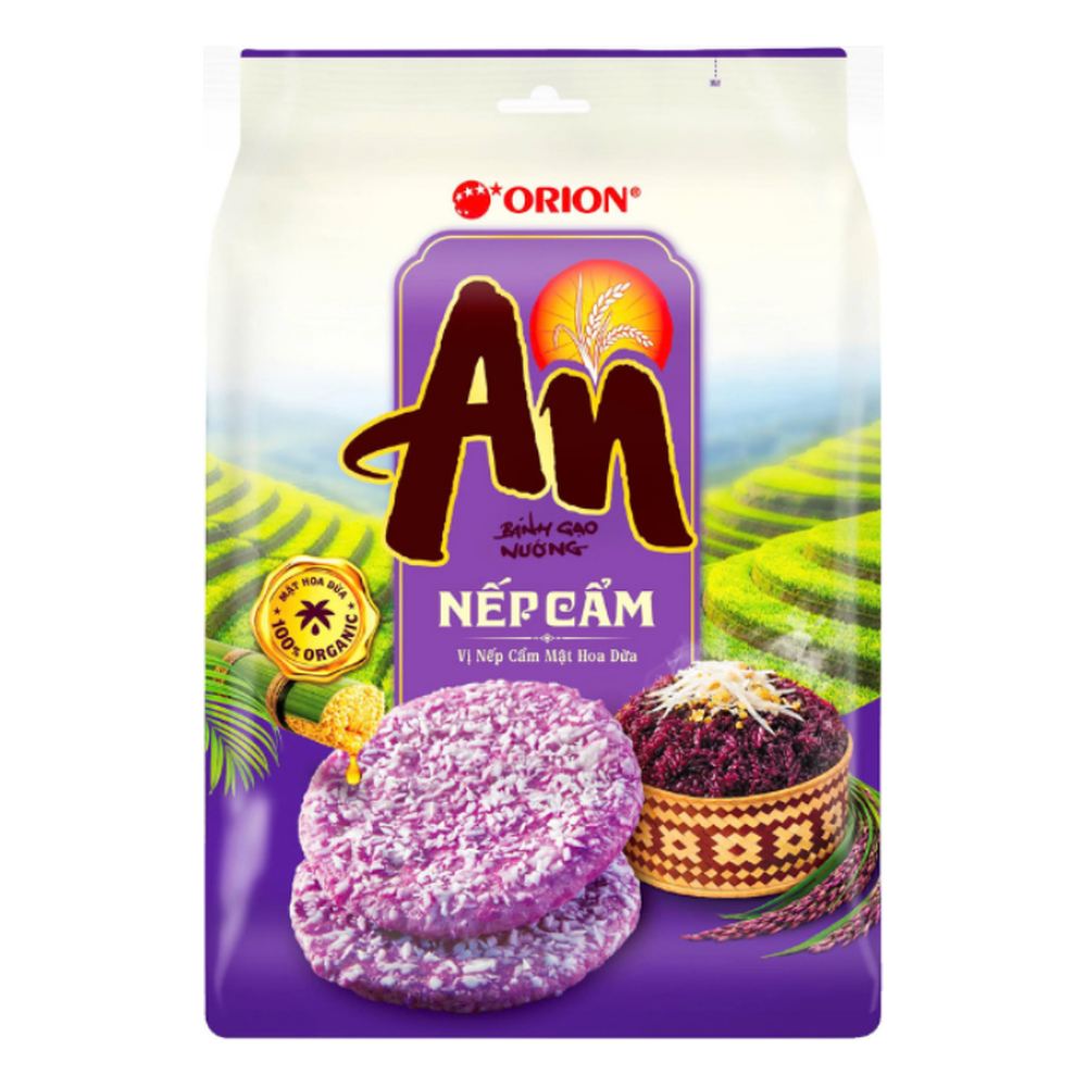 Bánh gạo nướng An vị nếp cẩm 151,2gr (14 gói*10,8gr)/10