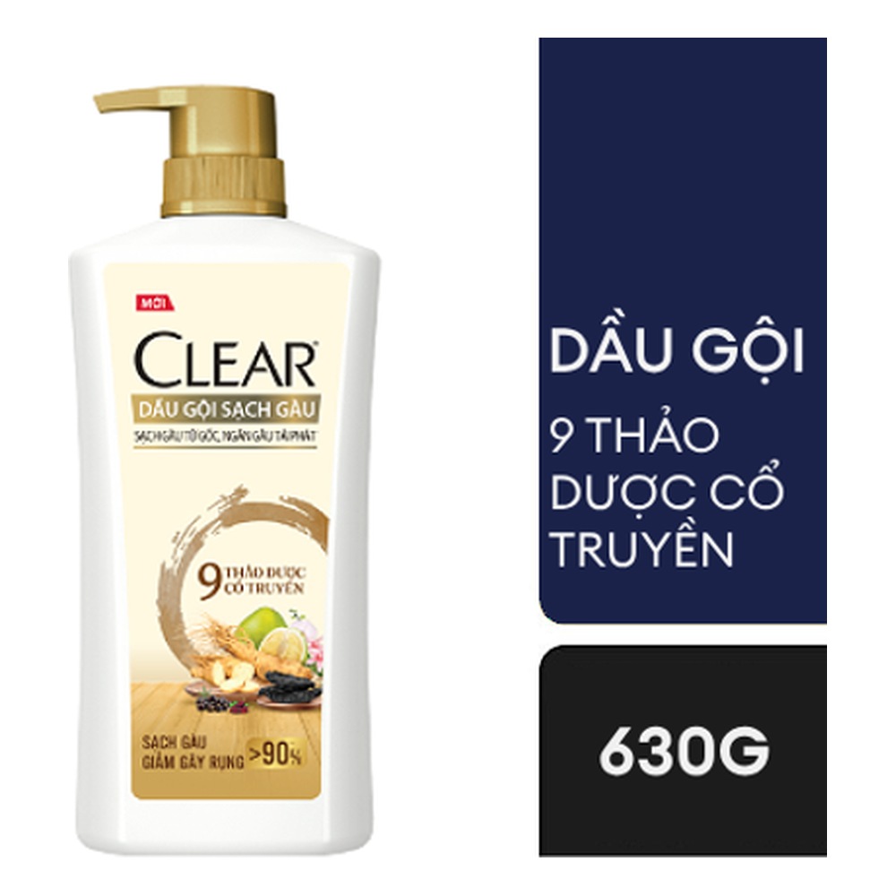 Dầu gội Clear Gừng & Hoa cúc 630g/8