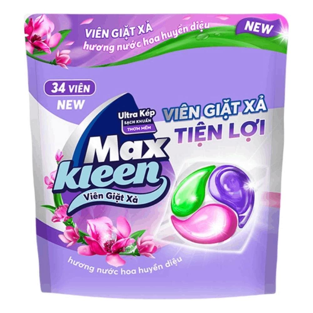 MaxKleen Viên giặt xả H. Huyền diệu túi 15gx34 viên/8