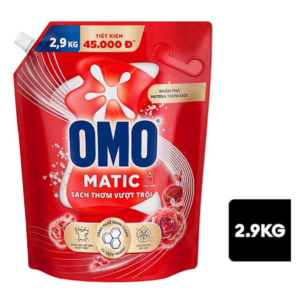 Omo NG sạch thơm vượt trội túi 2.9kg/4@