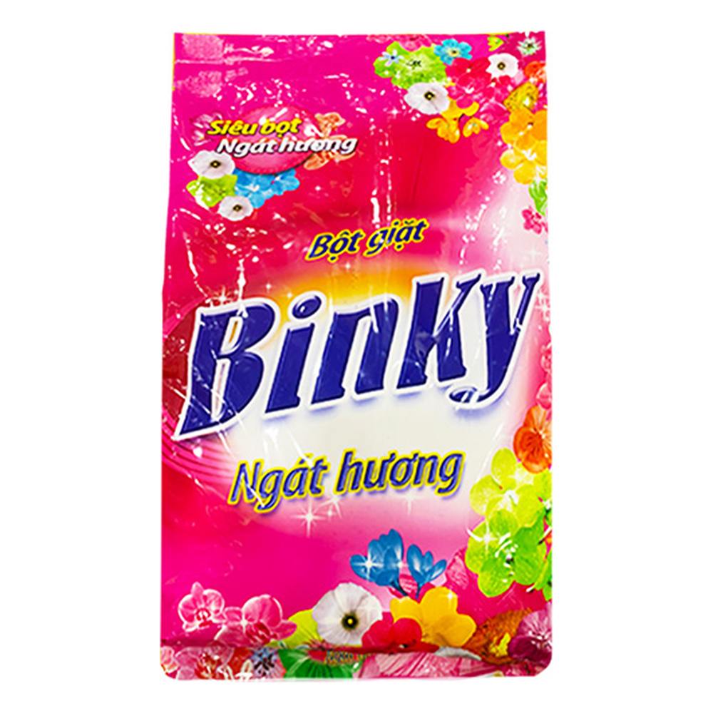Bột giặt Binky ngát hương- hồng 520g/18@