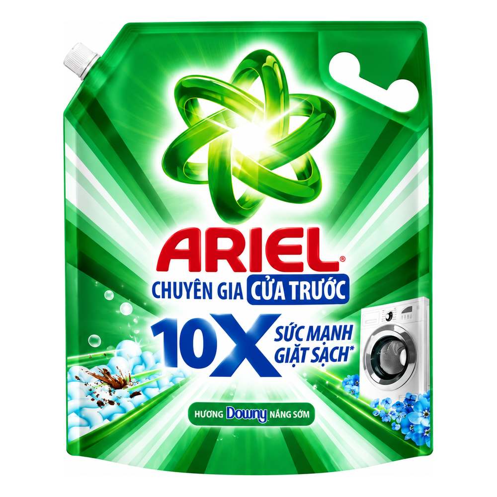 Ariel NG cửa trước giặt sạch 10X chai 2.7kg/4