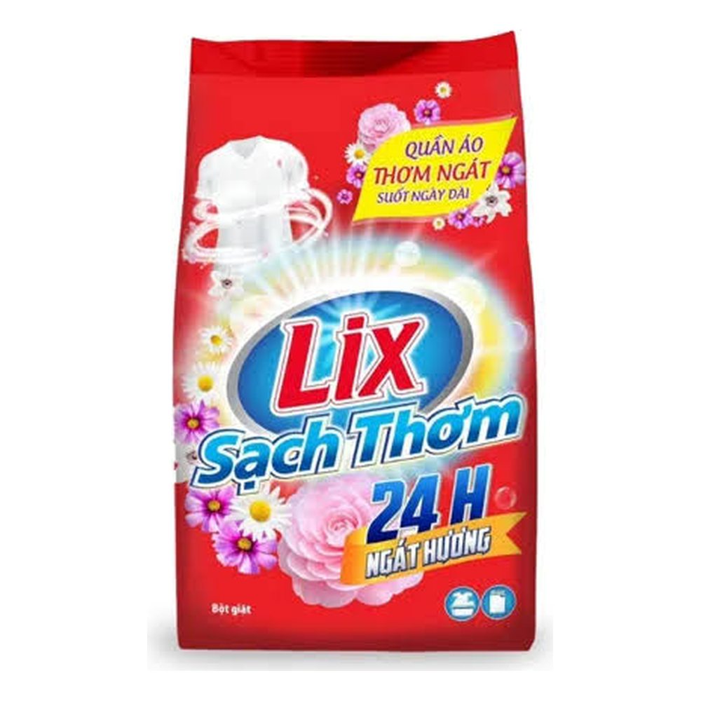 Bột giặt Lix sạch thơm 2kg/6