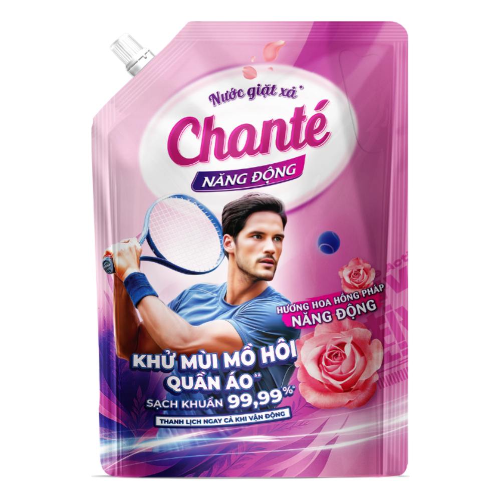 Nước giặt xả Chanté Active CC 8in1 thanh lịch túi 3.2kg/4