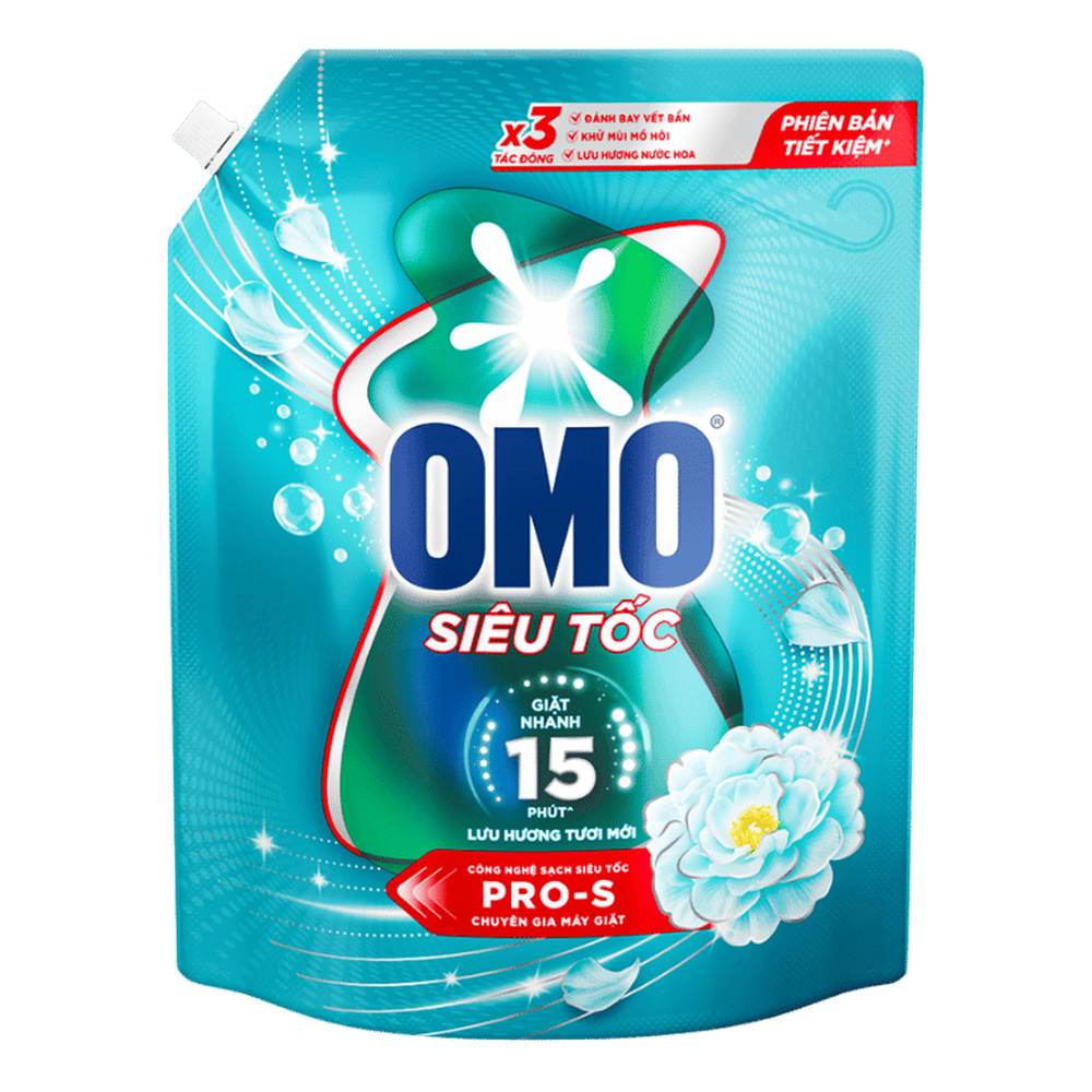 OMO NG siêu tốc lưu hương tươi mới túi 3.4Kg/4