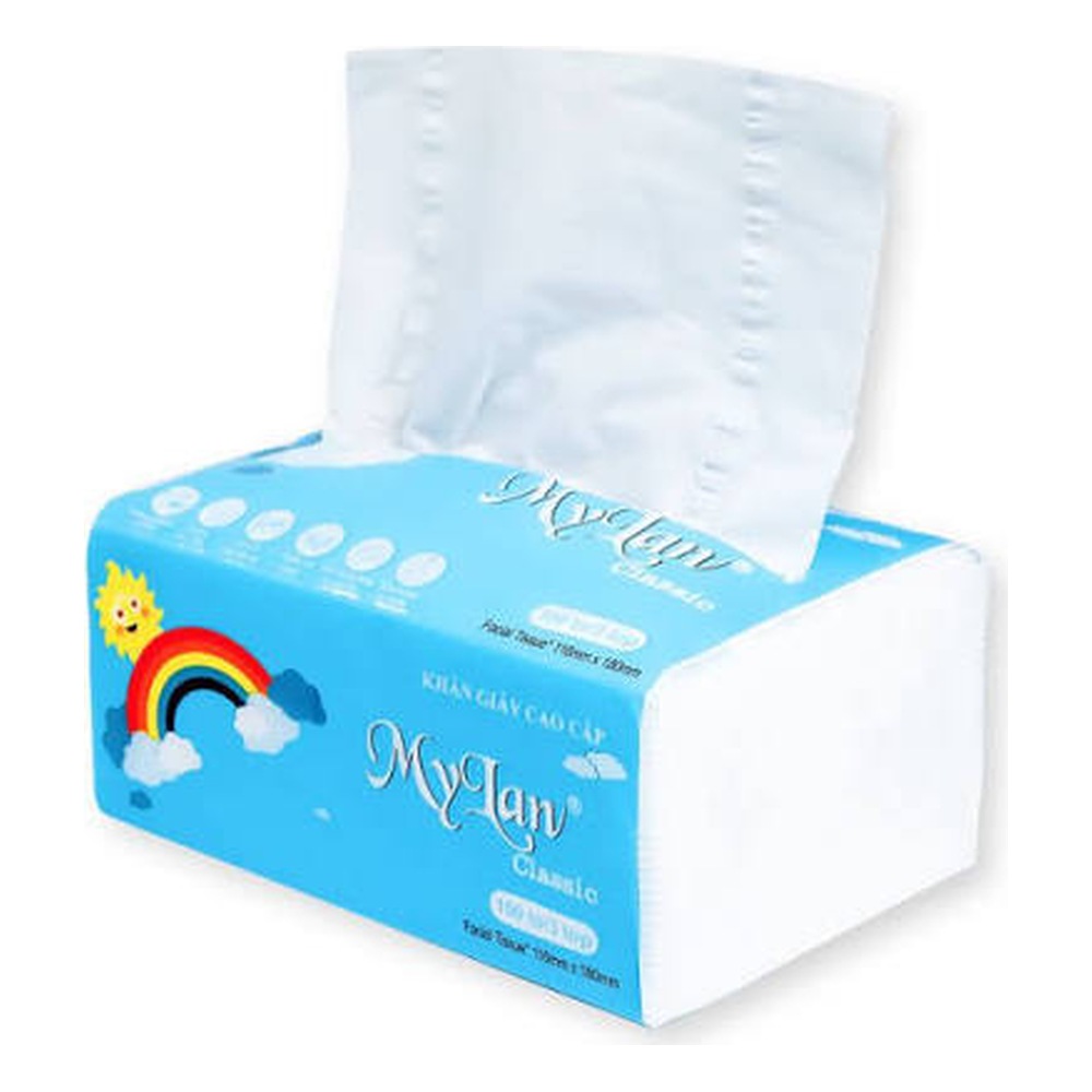 Giấy rút MyLan cầu vồng 3 lớp 100 tờ/ gói