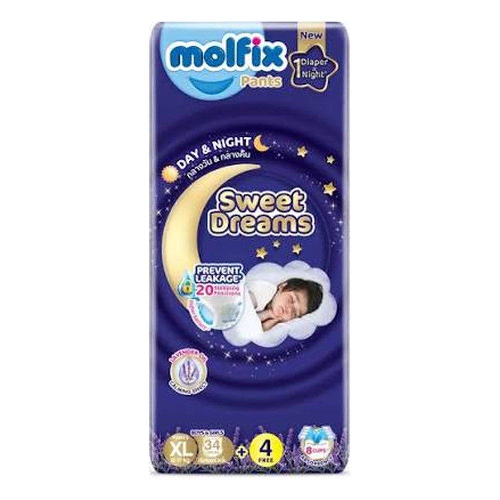 Molfix Sweet Dreams quần XL (34+4)/4 JMB VN CH