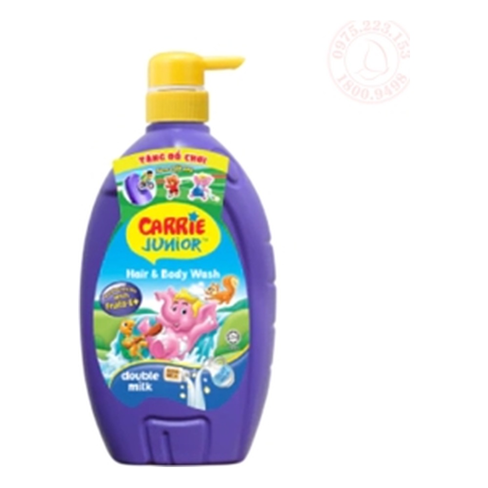 Carrie Junior Tắm gội trẻ em  tinh chất sữa 280g/24