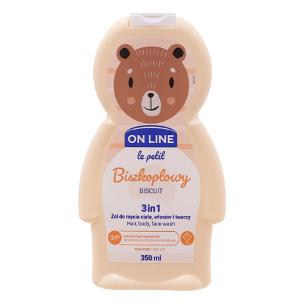 Tắm gội trẻ em On Line Petit Fruit Jellies 3in1 350ml
