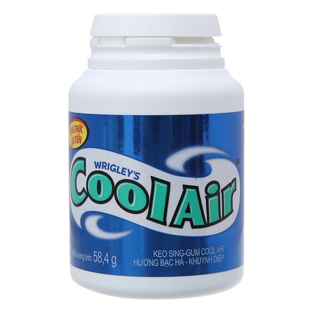 Kẹo cao su CoolAir hũ 40 viên - bạc hà /6