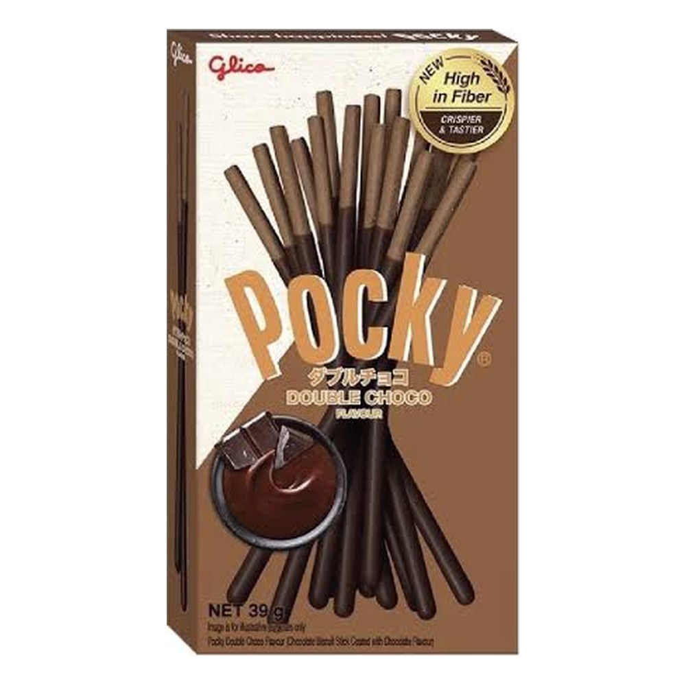 Bánh que Pocky gấp đôi kem( double choco) 39gr/10