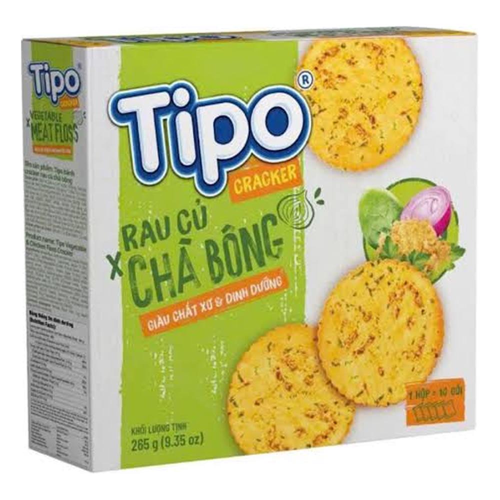 Bánh TIPO cracker rau củ chà bông 265gr/10