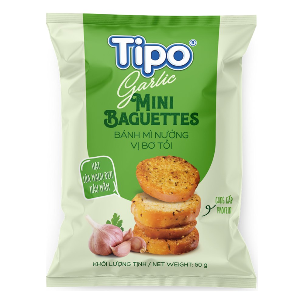 Bánh mỳ nướng bơ tỏi Tipo 50gr/24