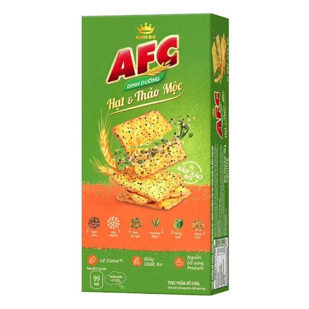 Bánh AFC hạt và thảo mộc 109gr/36