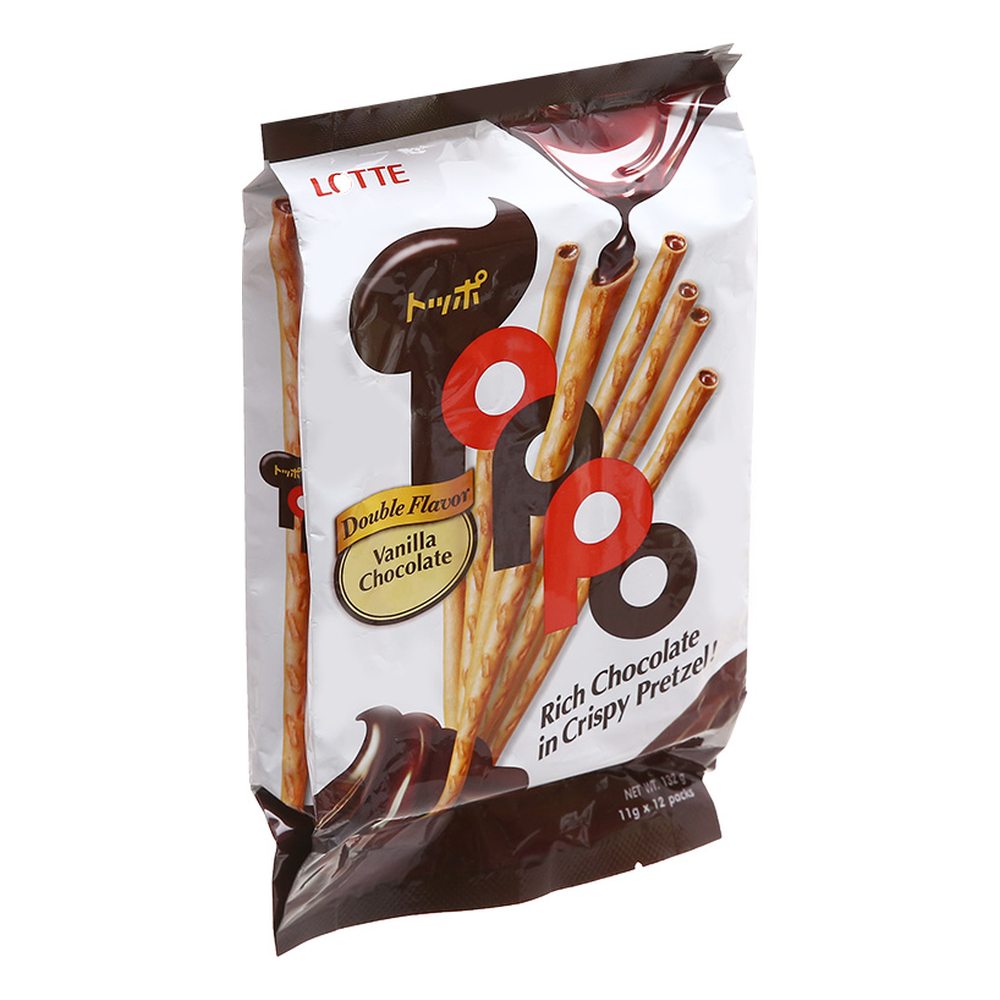 Bánh que Toppo nhân socola hương ca cao 132gr/20