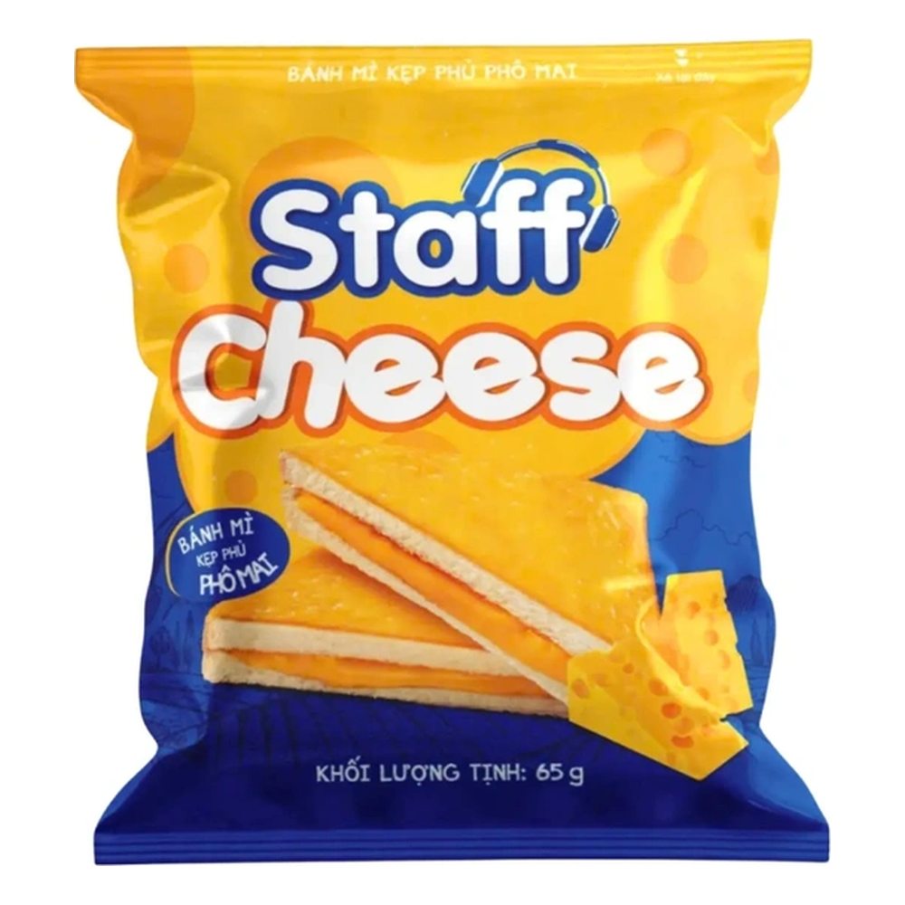 Bánh mì Staff kẹp phủ phô mai cheese 65gr/40