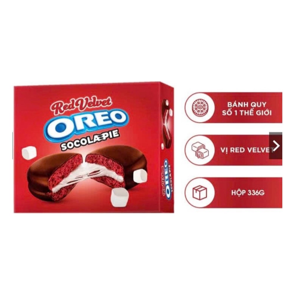 Bánh Oreo Sôcôla Pie Red Velvet 336gr/392gr/8