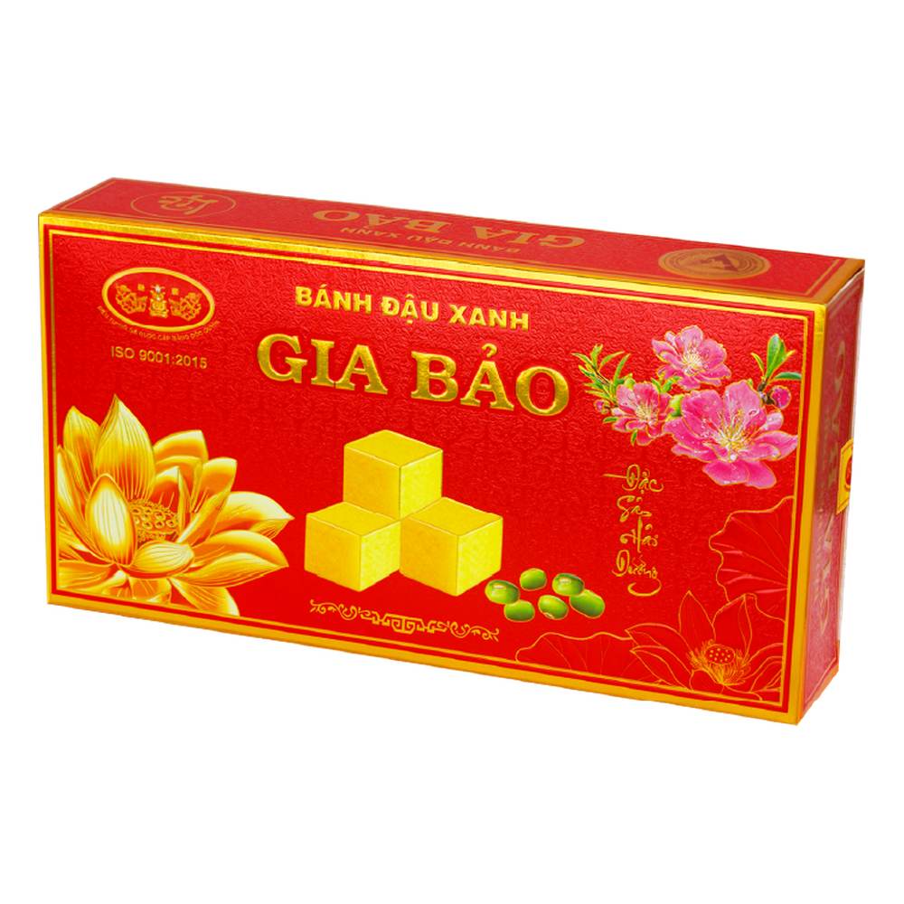 Bánh đậu xanh Gia Bảo 16v đỏ 240gr/30
