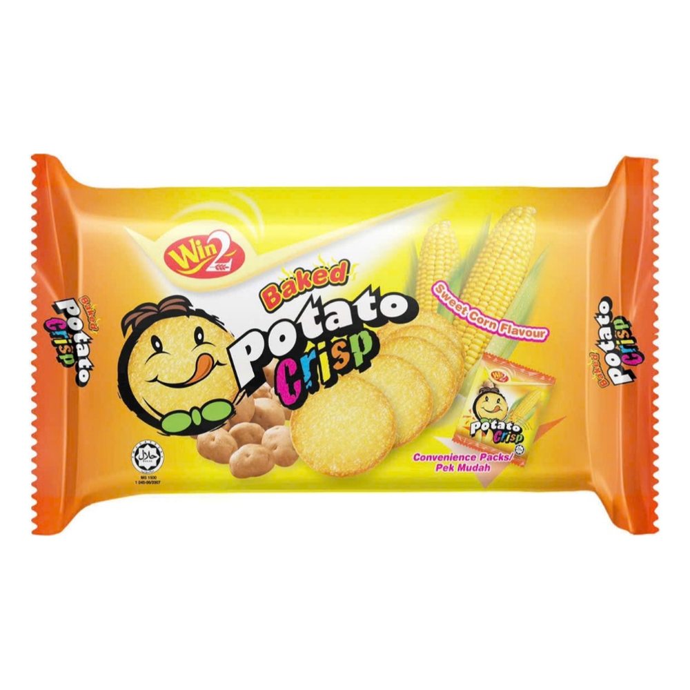 Bánh khoai tây giòn vị ngô ngọt Win2 120gr/36