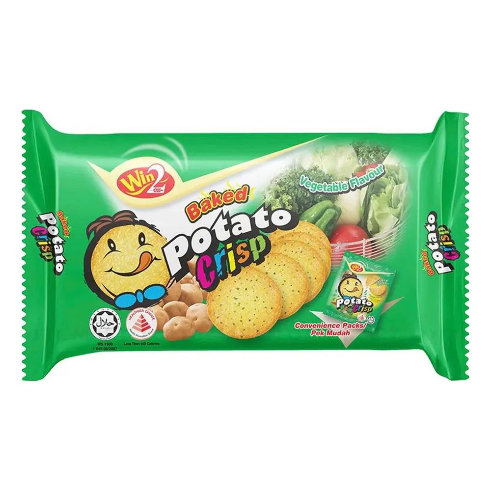 Bánh khoai tây giòn vị rau củ Win2 120gr/36