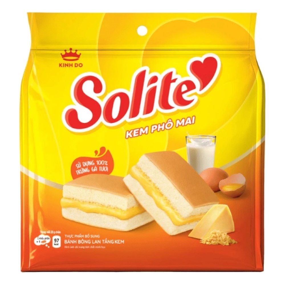 Bánh bông lan tầng Solite kem phô mai 115gr/16