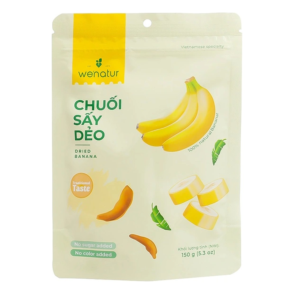 Chuối sấy dẻo We'natur 150gr/50 mua 2 km1 TEM