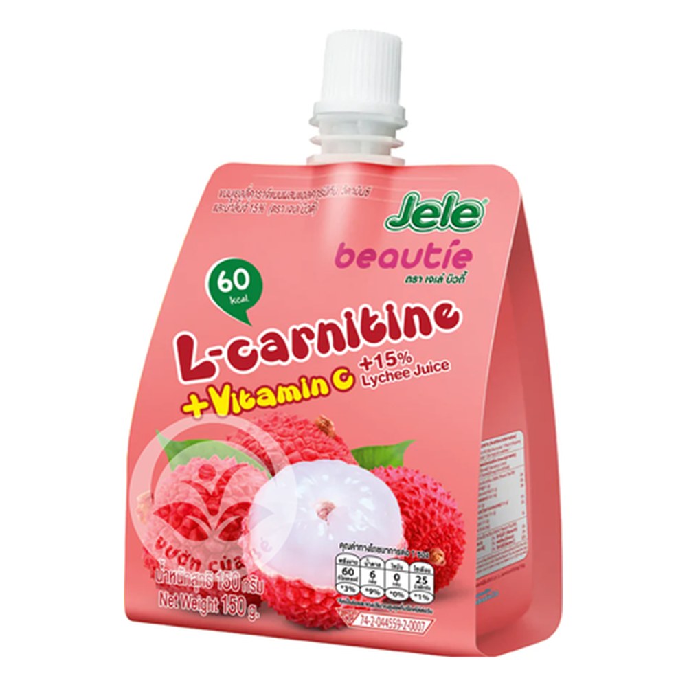 Nước ép trái cây thạch Jele vitamin C hương vải 150gr/36