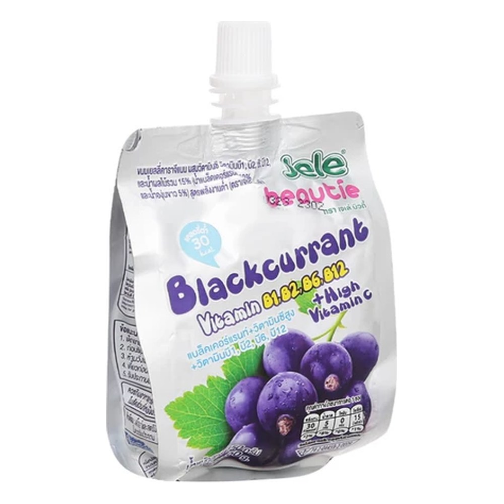 Nước ép trái cây thạch Jele Blackcurrant hương lý chua đen 150gr/36