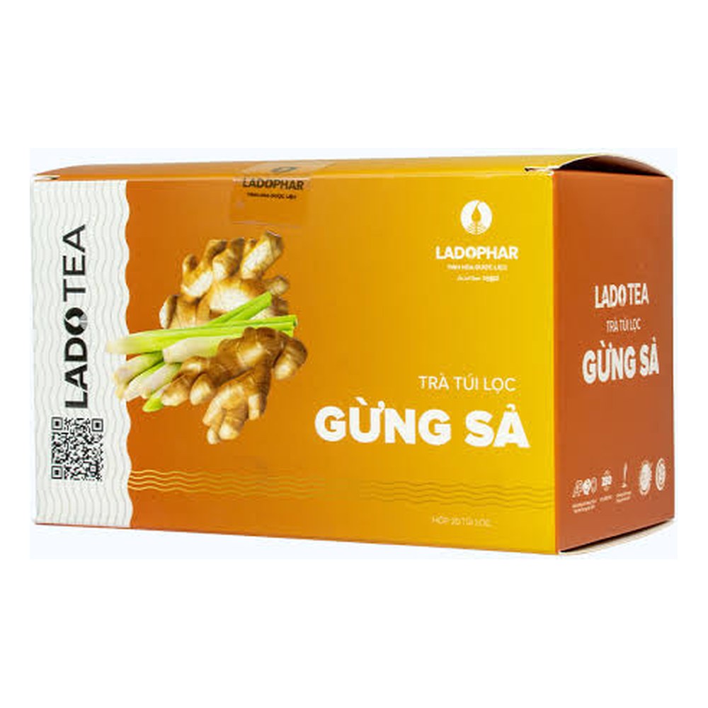 Trà LADO TEA Gừng Sả 40g(20 gói*2g)