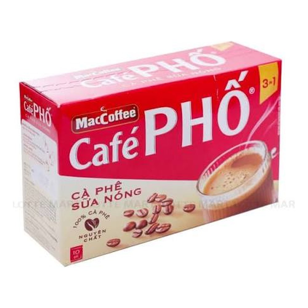 Cà phê Phố sữa nóng 160gr ( 10 gói*16gr)/36.