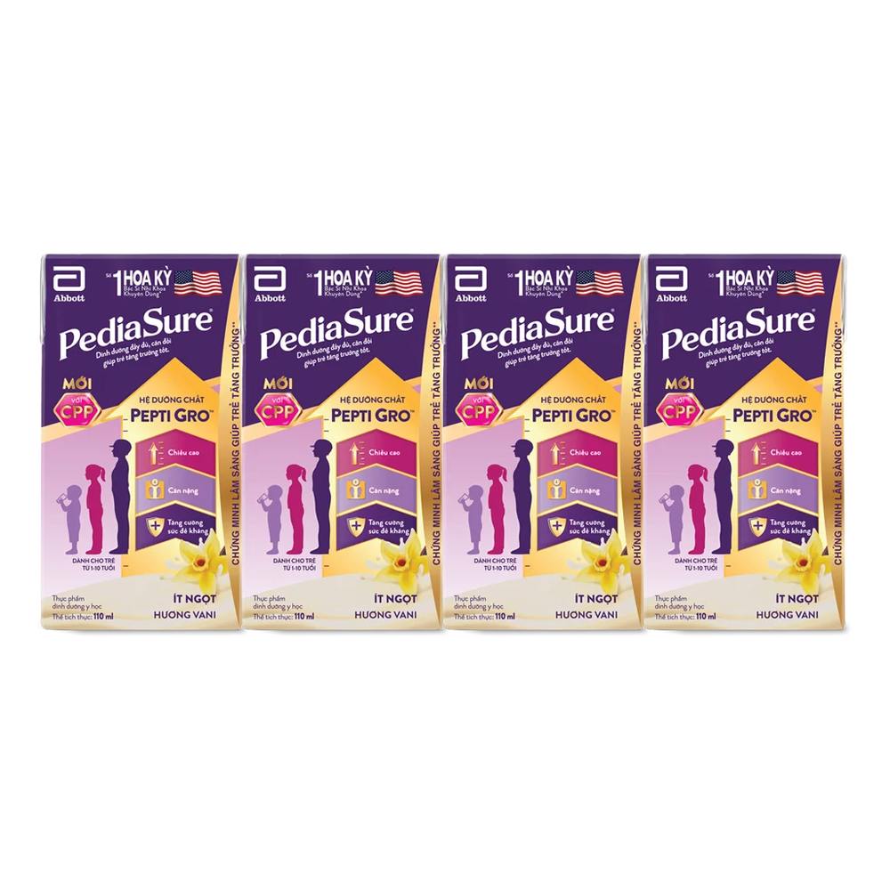 Thực phẩm dinh dưỡng Pedia Sure (1-10 tuổi) 110ml*4/12
