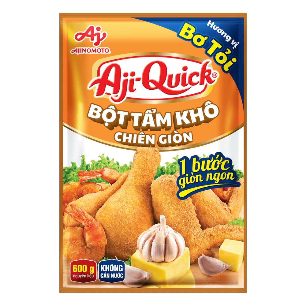 Bột tẩm khô bơ tỏi chiên giòn Aji-Quick 42gr/60
