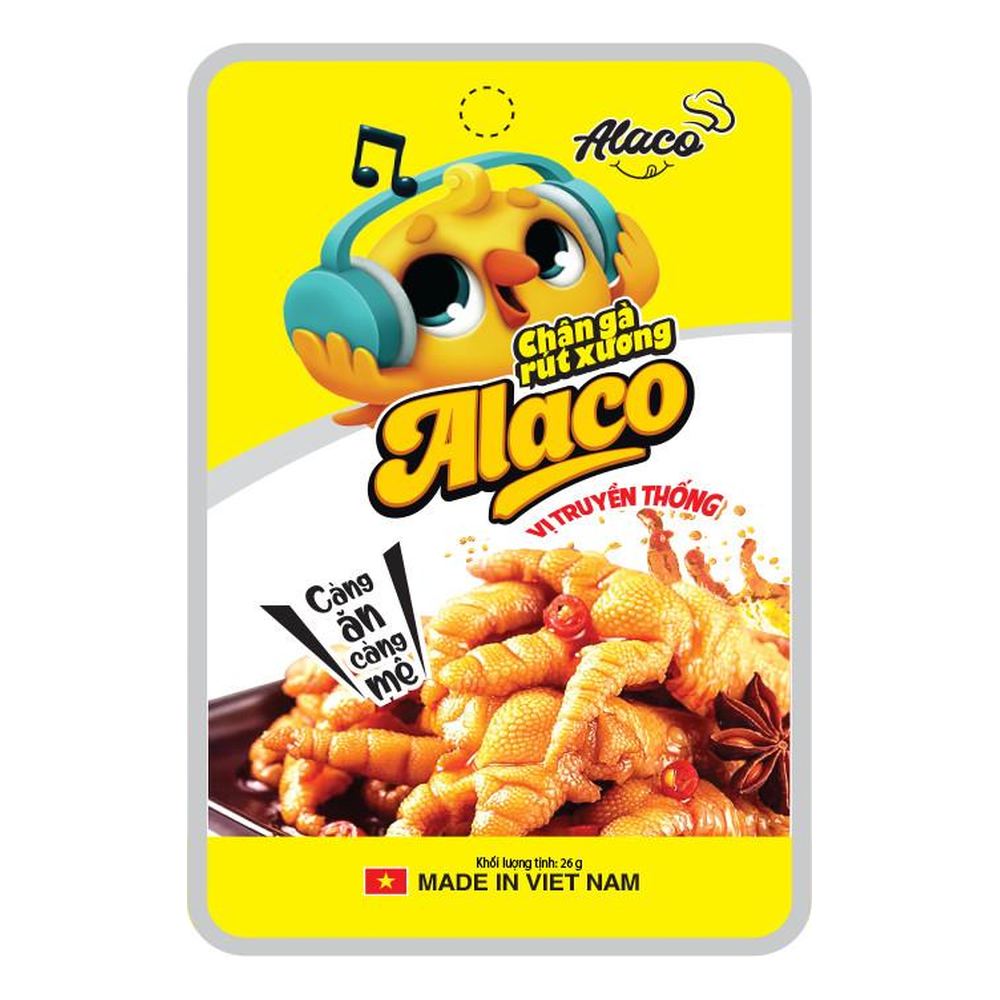 Chân gà rút xương vị truyền thống Alaco 26gr/200