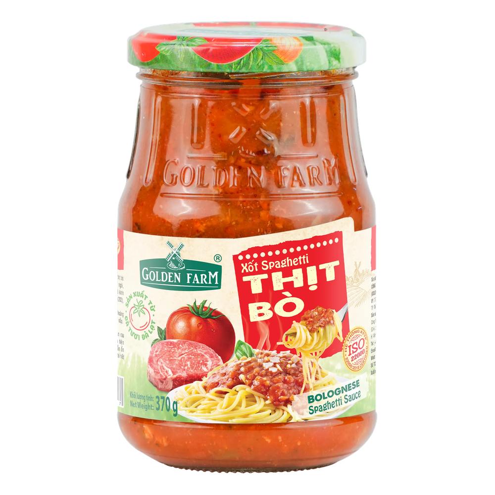 Xốt spaghetti thịt bò Golden Farm 370gr/12