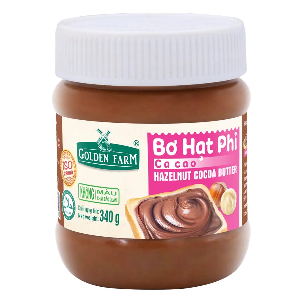 Bơ hạt phỉ Golden Farm 170gr/12