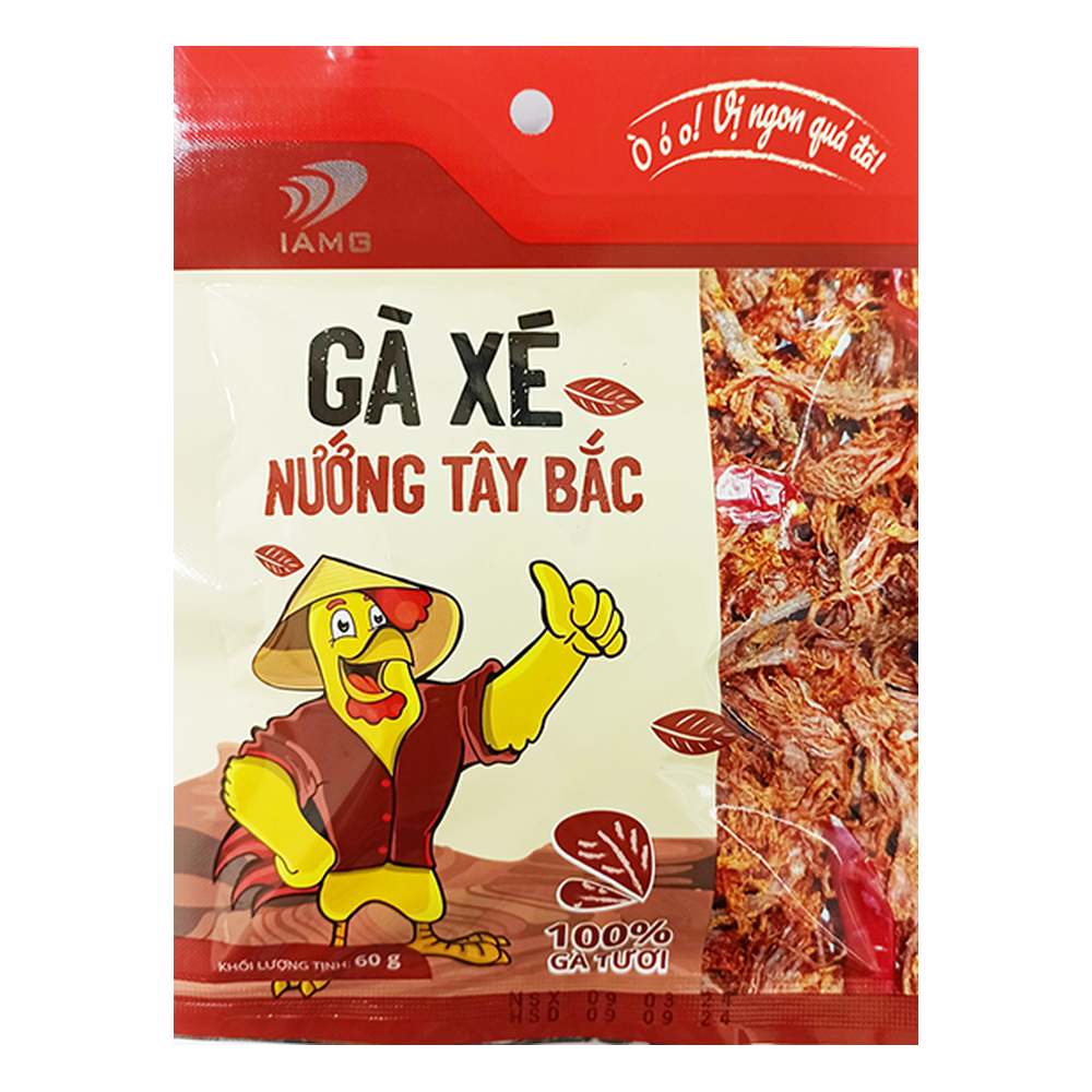 Gà xé nướng Tây Bắc IAMG 60gr/