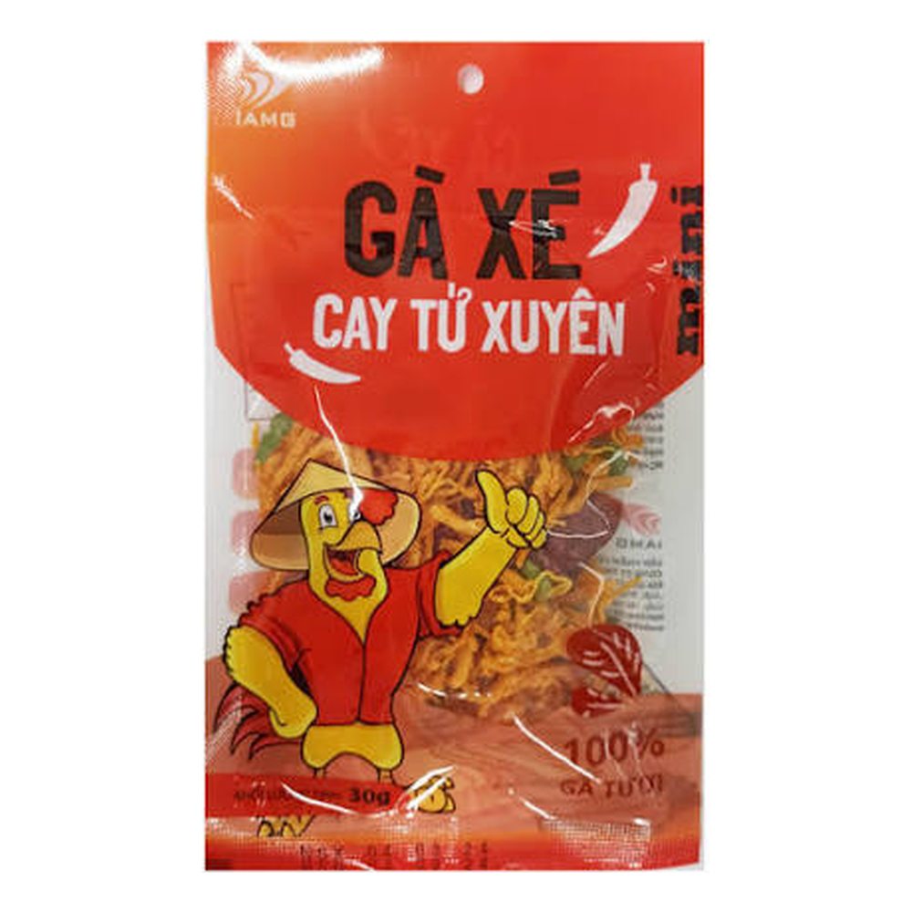 Gà xé cay Tứ Xuyên IAMG 60gr